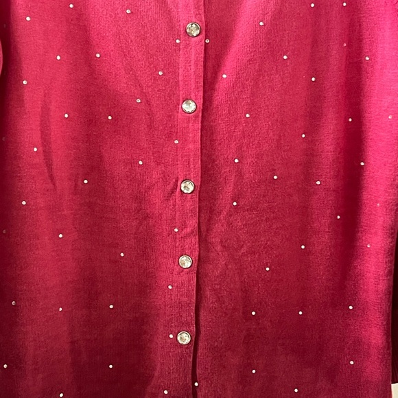 WHBM White House Black Market Cardigan Sweater with stones - Picture 3 of 12